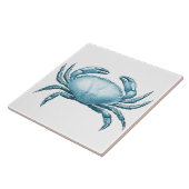  blauwe krab Nautical Wildlife and Seafood Tegeltje (Zijkant)