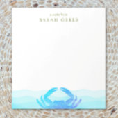 Blauwe krab notitieblok