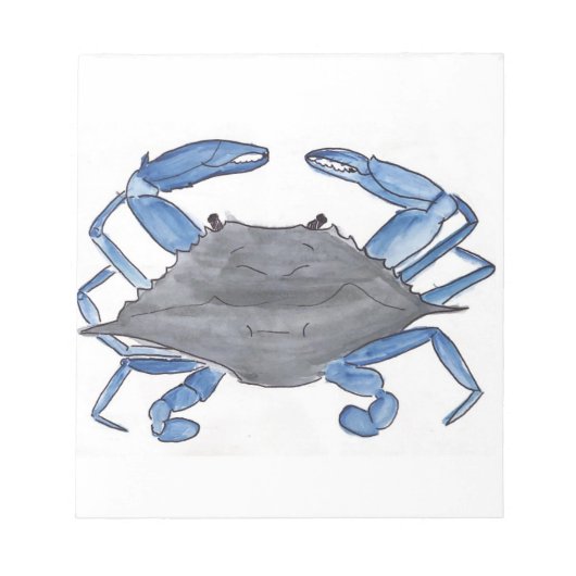 Blauwe krab notitieblok (Voorkant)