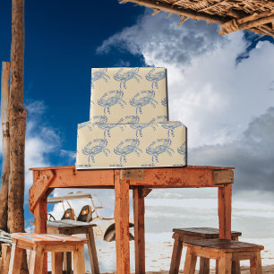 blauwe krab nr . 2 cadeaupapier