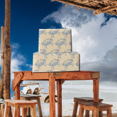  blauwe krab nr . 2 cadeaupapier