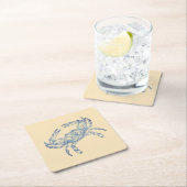  blauwe krab nr . 2 kartonnen onderzetters (Insitu)