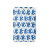 Blauwe krab oceaan patroon badmat (Voorkant Verticaal)