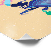 Blauwe Krab Oceaan Tuin 20" x 26,67" Perfect Poster (Hoek)