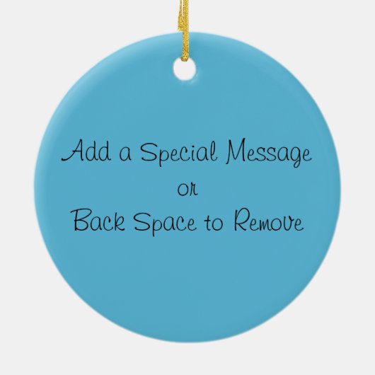 Blauwe krab Ocean Seascape Keramisch Ornament (Achterkant)