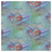 Blauwe krab Ocean Seascape Stof (Close Up)