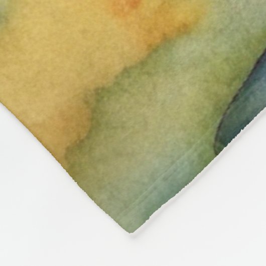 Blauwe krab op het strand fleece deken (Hoek)