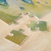 Blauwe krab op het strand legpuzzel (Zijkant)