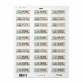 Blauwe krab op Linen Etiket (Full Sheet)