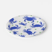 Blauwe krab papieren Borden Papieren Bordje (Gekanteld)