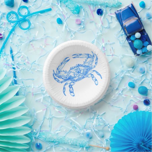  blauwe krab papieren kommen (Feest)