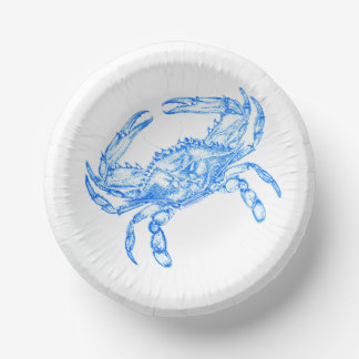 blauwe krab papieren kommen