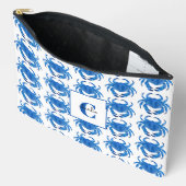 Blauwe Krab Patroon Etui (Open)