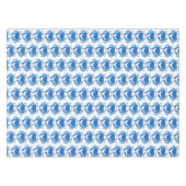 Blauwe Krab Patroon Tafelkleed (Voorkant (Horizontaal))