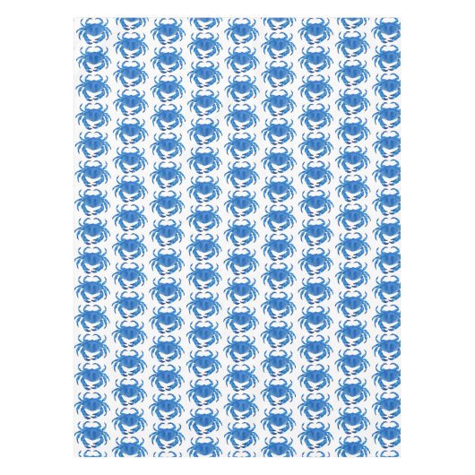 Blauwe Krab Patroon Tafelkleed (Voorkant)