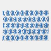 Blauwe Krab Patroon Theedoek (Horizontaal)