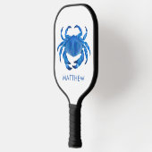 Blauwe krab pickleball paddle (Links)