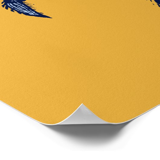 Blauwe krab poster (Hoek)