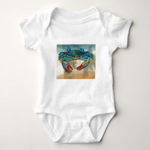 Blauwe krab romper