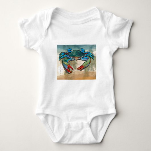 Blauwe krab romper (Voorkant)