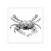Blauwe krab rubberstempel (Afrduk)