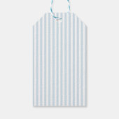 Blauwe Krab schilderij Nautisch Blauwe Streep Kust Cadeaulabel (Achterkant)