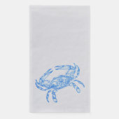blauwe krab servet (Voorkant)