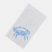 blauwe krab servet (Hoek)