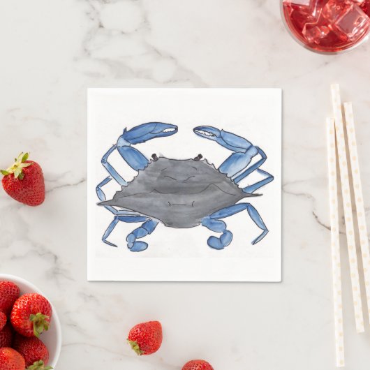 Blauwe krab servet (Insitu)