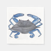 Blauwe krab servet (Voorkant)