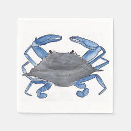 Blauwe krab servet