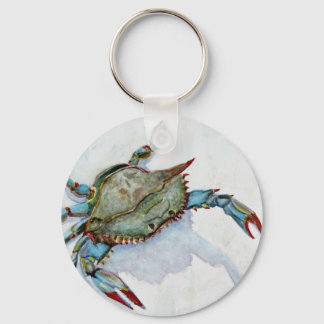 blauwe krab sleutelhanger