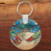 Blauwe krab sleutelhanger (Voorkant)