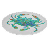 Blauwe krab snijvlak snijplank (Hoek)