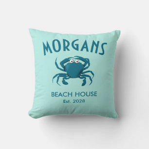 Blauwe Krab Strand Persoonlijke Strand Kussen