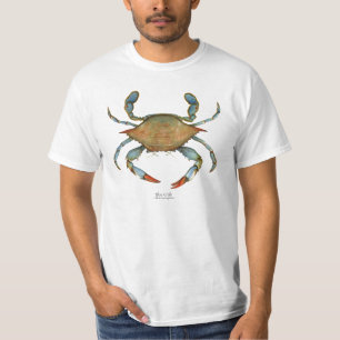 Blauwe krab T-shirt