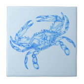  blauwe krab tegeltje (Voorkant)