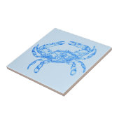  blauwe krab tegeltje (Zijkant)