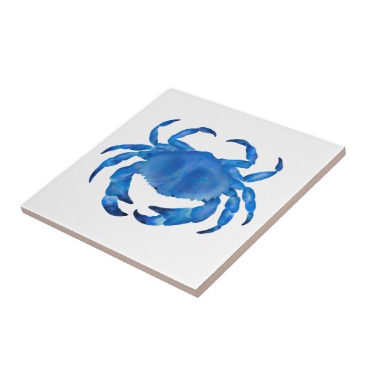 Blauwe krab tegeltje (Zijkant)