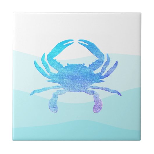 Blauwe krab tegeltje (Voorkant)