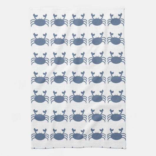 Blauwe krab theedoek (Verticaal)