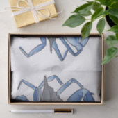 Blauwe krab tissuepapier (Geschenk)