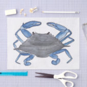 Blauwe krab tissuepapier (Craft)