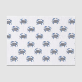 Blauwe krab tissuepapier