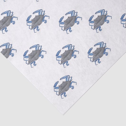 Blauwe krab tissuepapier (Detail)