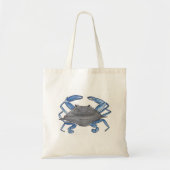Blauwe krab tote bag (Voorkant)