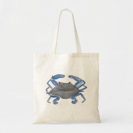 Blauwe krab tote bag