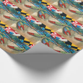 Blauwe krab van Maryland Cadeaupapier (Hoek)