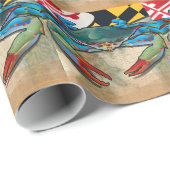 Blauwe krab van Maryland Cadeaupapier (Rol Hoek)