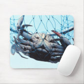 Blauwe krab vangen muismat (Met muis)